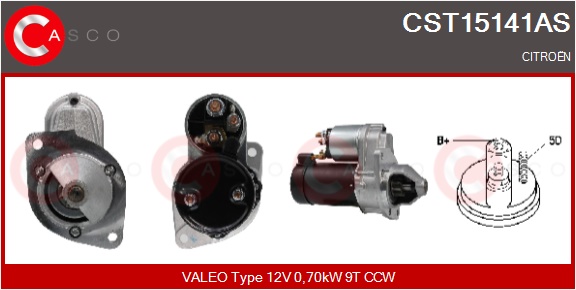CASCO Starter cst15141as for CITROËN/PEUGEOT
