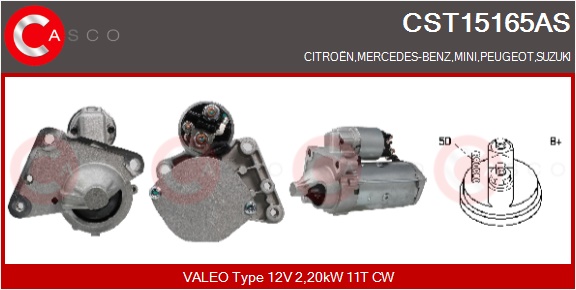 CASCO Starter cst15165as for BMW SUZUKI CITROËN/PEUGEOT