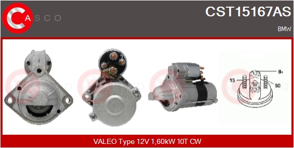 CASCO Starter CST15167AS for BMW