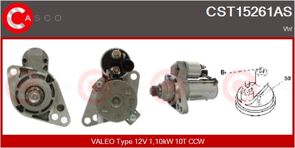 CASCO Starter cst15261as for VAG