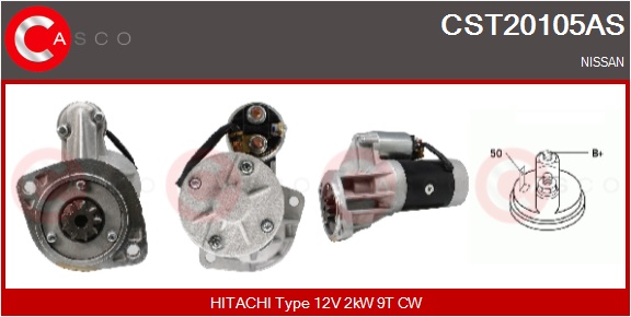 CASCO Starter cst20105as for NISSAN