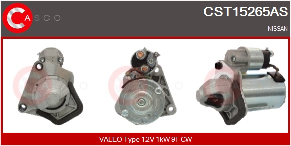 CASCO Starter cst15265as for NISSAN MITSUBISHI RENAULT