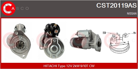 CASCO Starter cst20119as for NISSAN