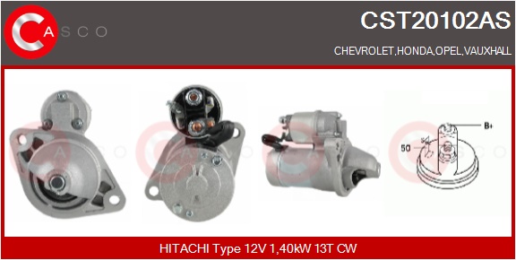 CASCO Starter cst20102as for OPEL HONDA VAUXHALL ISUZU