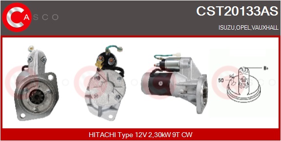 CASCO Starter cst20133as for OPEL ISUZU