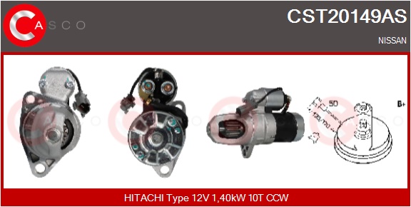 CASCO Starter cst20149as for MITSUBISHI NISSAN