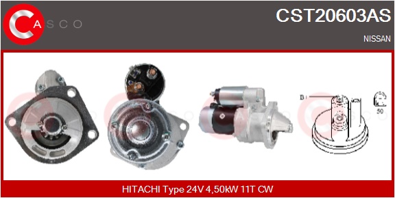 CASCO Starter cst20603as for NISSAN