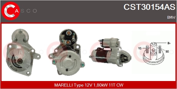 CASCO Starter cst30154as for BMW