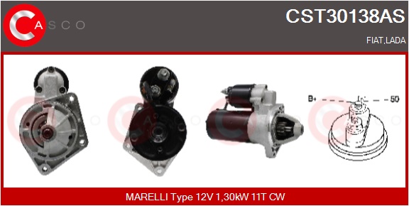 CASCO Starter cst30138as for LADA FIAT