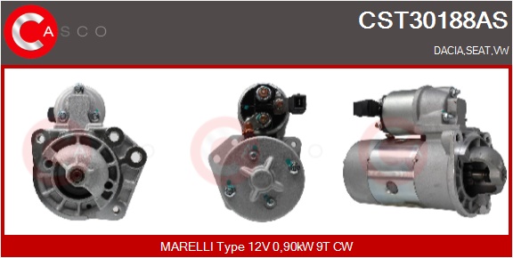 CASCO Starter cst30188as for VAG