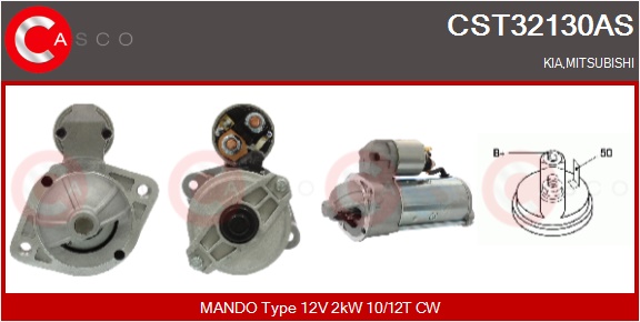 CASCO Starter cst32130as for HYUNDAI MITSUBISHI