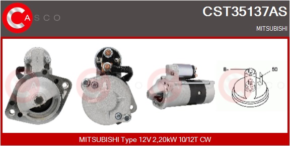 CASCO Starter cst35137as for GENERAL MOTORS MITSUBISHI