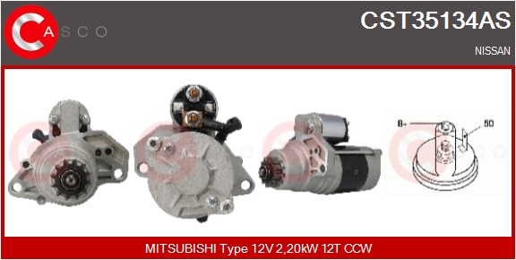 CASCO Starter cst35134as for MITSUBISHI NISSAN