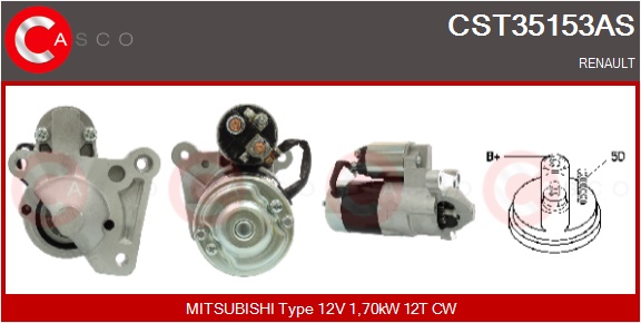 CASCO Starter cst35153as for RENAULT MITSUBISHI