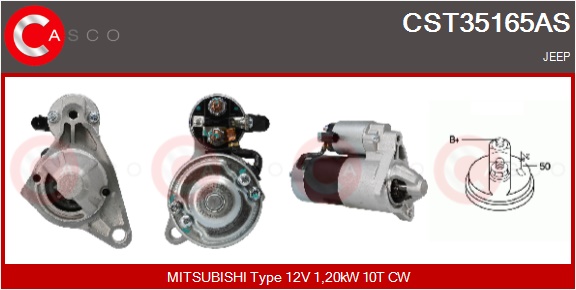 CASCO Starter cst35165as for JEEP CHRYSLER MITSUBISHI