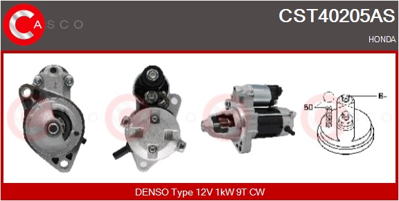 CASCO Starter cst40205as for HONDA
