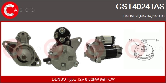 CASCO Starter cst40241as for DAIHATSU