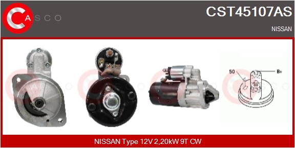 CASCO Starter cst45107as for NISSAN