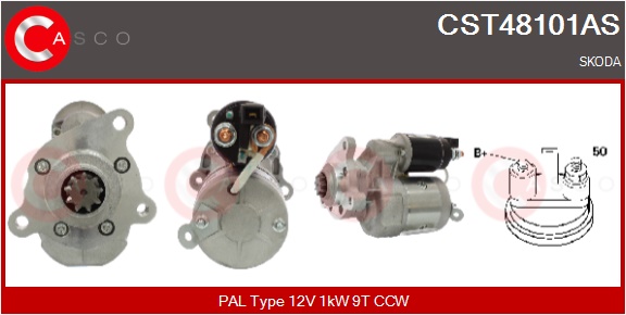 CASCO Starter cst48101as for VAG