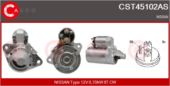 CASCO Starter cst45102as for NISSAN
