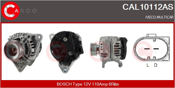 CASCO Generator cal10112as for IVECO FIAT