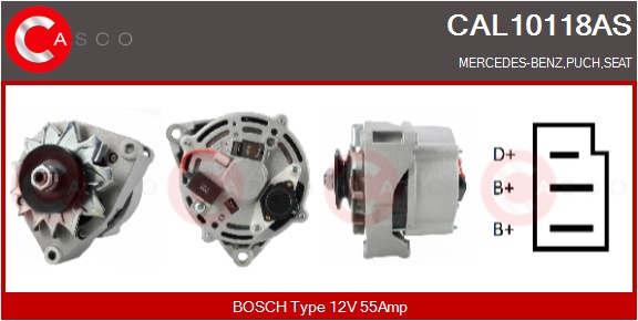 CASCO Generator cal10118as for MERCEDES-BENZ