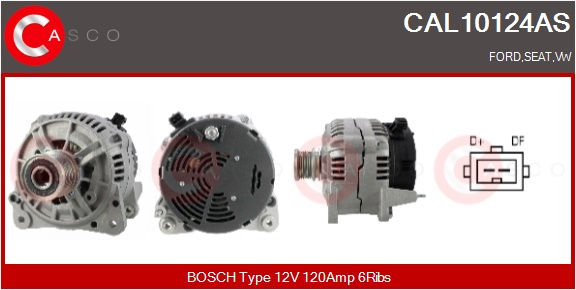 CASCO Generator cal10124as for FORD VAG