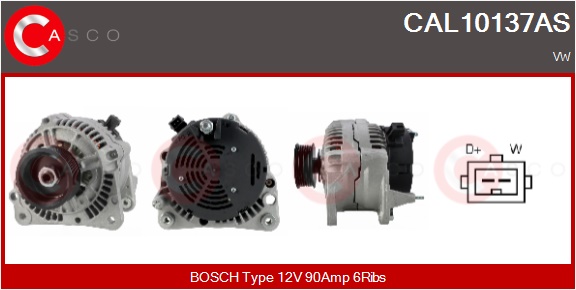 CASCO Generator cal10137as for VOLVO VAG