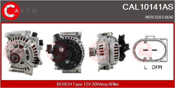 CASCO Generator cal10141as for MERCEDES-BENZ
