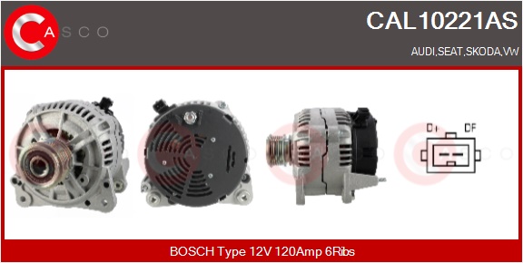 CASCO Generator cal10221as for FORD VAG