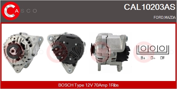 CASCO Generator cal10203as for FORD MAZDA