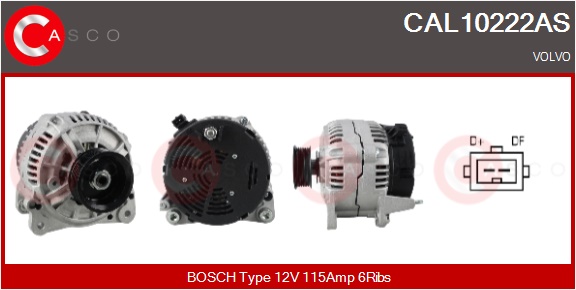 CASCO Generator cal10222as for VOLVO VAG