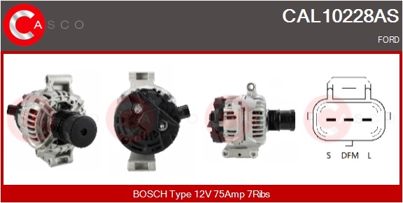 CASCO Generator cal10228as for FORD
