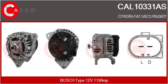 CASCO Generator cal10331as for FIAT