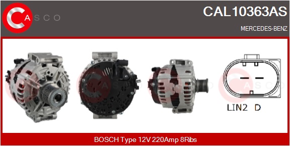 CASCO Generator cal10363as for MERCEDES-BENZ