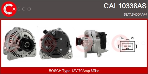 CASCO Generator cal10338as for VAG