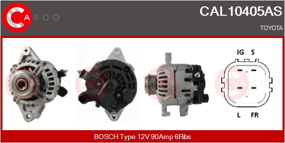 CASCO Generator cal10405as for TOYOTA