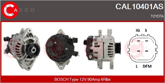 CASCO Generator cal10401as for TOYOTA
