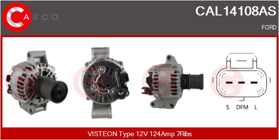 CASCO Generator cal14108as for FORD