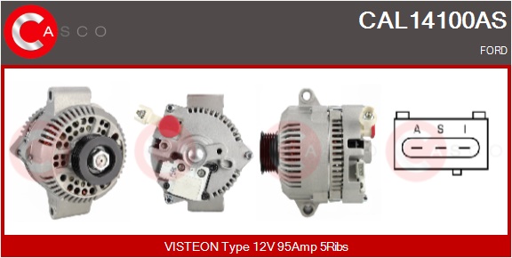 CASCO Generator cal14100as for FORD
