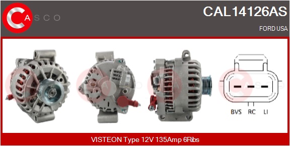 CASCO Generator cal14126as for FORD FORD USA