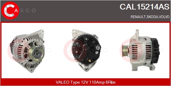 CASCO Generator cal15214as for VOLVO RENAULT
