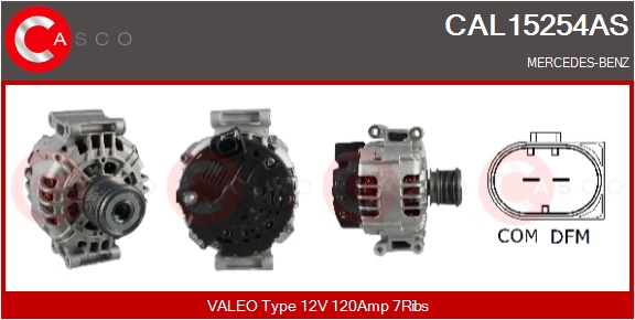 CASCO Generator cal15254as for MERCEDES-BENZ