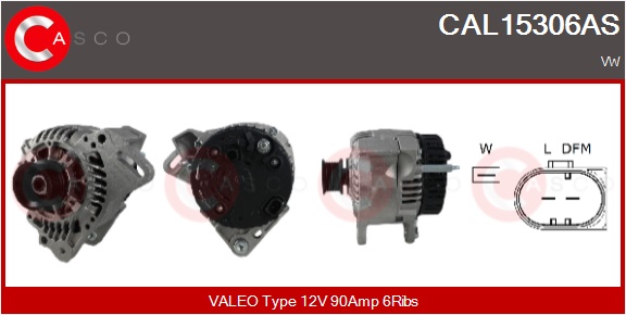 CASCO Generator cal15306as for VAG