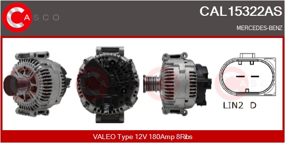 CASCO Generator cal15322as for MERCEDES-BENZ