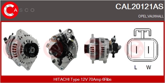 CASCO Generator cal20121as for OPEL ISUZU VAUXHALL