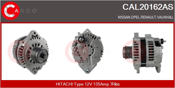 CASCO Generator cal20162as for OPEL NISSAN RENAULT