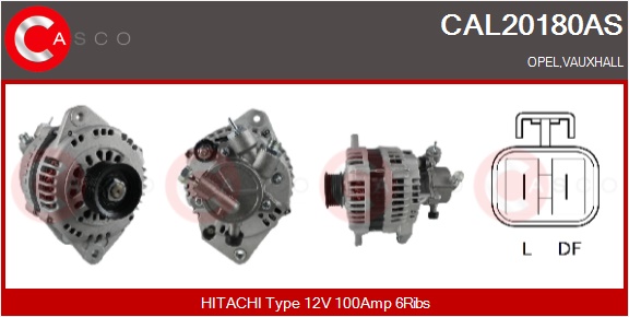CASCO Generator cal20180as for OPEL ISUZU