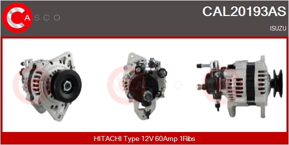 CASCO Generator cal20193as for GENERAL MOTORS ISUZU