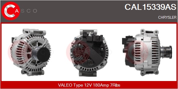 CASCO Generator cal15339as for CHRYSLER GENERAL MOTORS